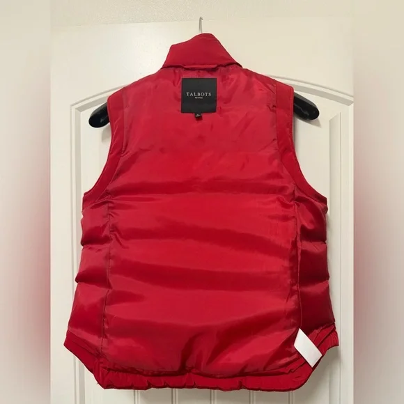 Talbots Red Puffer Vest - Picture 7 of 7
